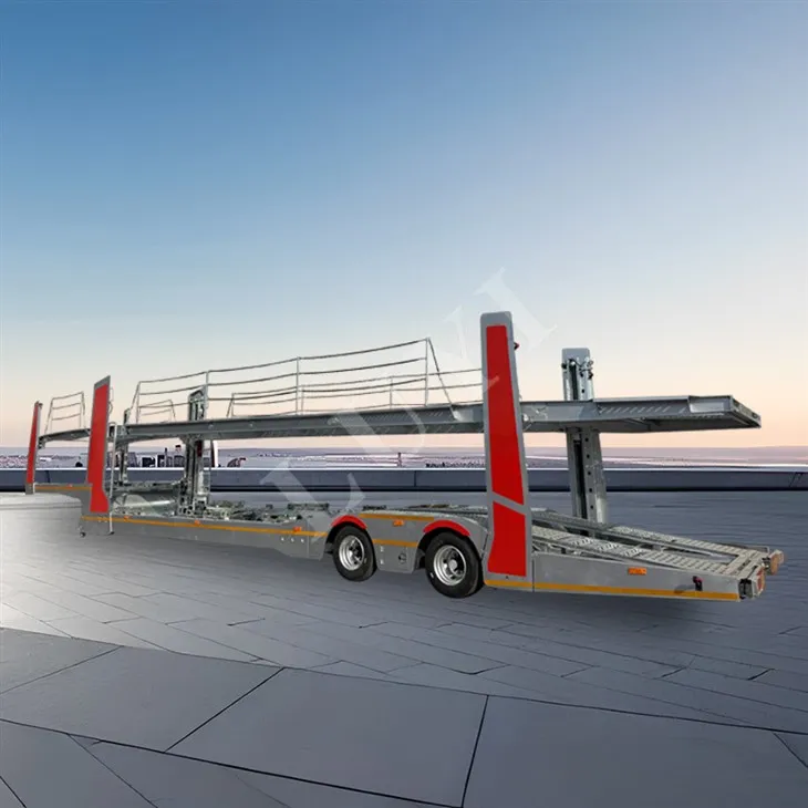 2 Axle Galvanizing ferli með 8 bíla flutninga hálfvagna