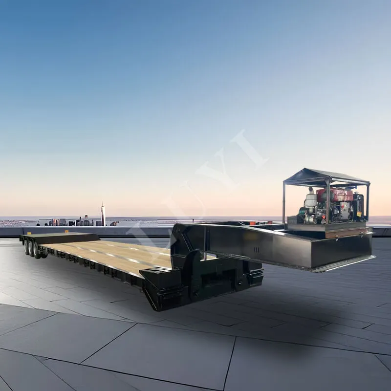 3-ás losanlegur Lowboy festivagn