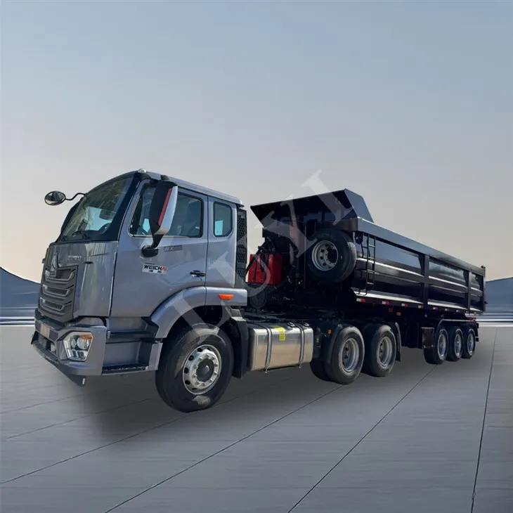 40 rúmmetrar 3 - Axle U - Type Hydraulic Aftari - Dump Dump Semi-Trailer