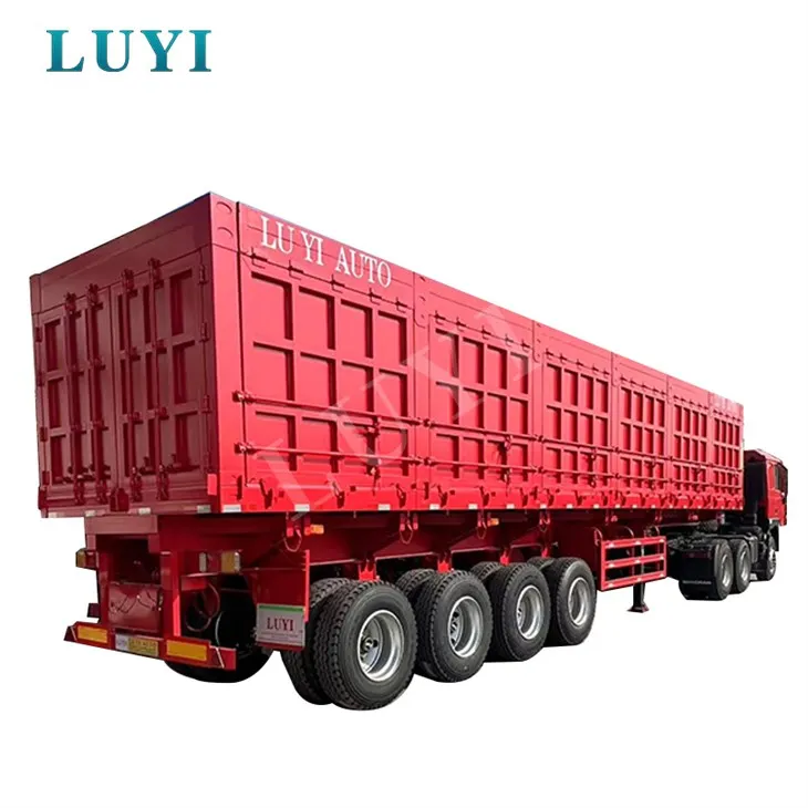 4 ása hliðarfyllingarvagn fyrir smíði og námuvinnslu